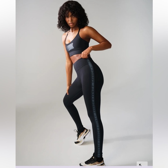 Savage X Fenty Main Player High Waisted Active Yoga Workout Black Legging 3X - Picture 11 of 16